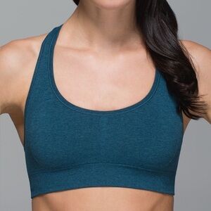 Lululemon sz 0 Lululemon Ebb & Flow Sports Bra Heathered Alberta Lake